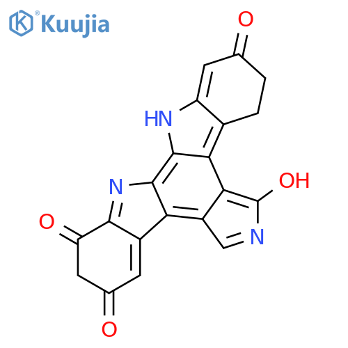 7-hydroxy-8,12-dihydro-1H-indolo[2,3-a]pyrrolo[3,4-c]carbazole-1,3,10(2H,9H)-trione structure