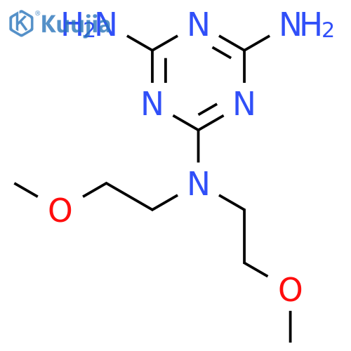 1,3,5-Triazine-2,4,6-triamine, N,N-bis(2-methoxyethyl)- structure