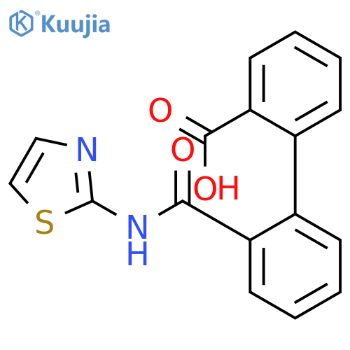 2'-[(1,3-thiazol-2-yl)carbamoyl]-[1,1'-biphenyl]-2-carboxylic acid structure