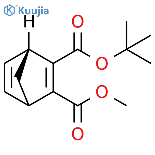 Bicyclo[2.2.1]hepta-2,5-diene-2,3-dicarboxylic acid, 1,1-dimethylethylmethyl ester, (1R)- structure