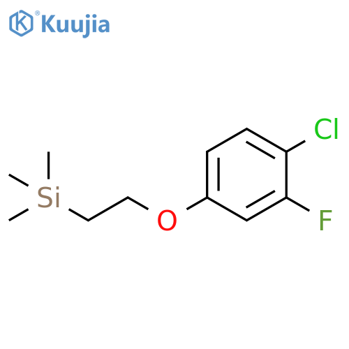 Benzene, 1-chloro-2-fluoro-4-[2-(trimethylsilyl)ethoxy]- structure