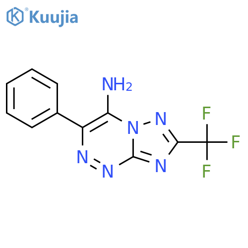 3-Phenyl-7-(trifluoromethyl)-[1,2,4]triazolo[5,1-c][1,2,4]triazin-4-amine structure