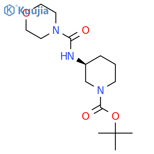 (S)-Tert-Butyl 3-(morpholine-4-carboxamido)piperidine-1-carboxylate structure