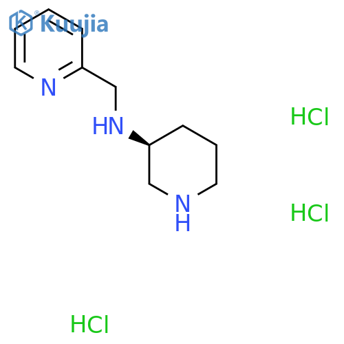 (S)-N-(Pyridin-2-ylmethyl)piperidin-3-amine trihydrochloride structure