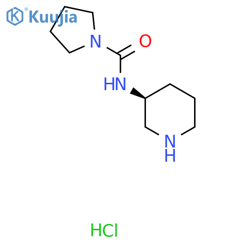 (S)-N-(Piperidin-3-yl)pyrrolidine-1-carboxamide hydrochloride structure