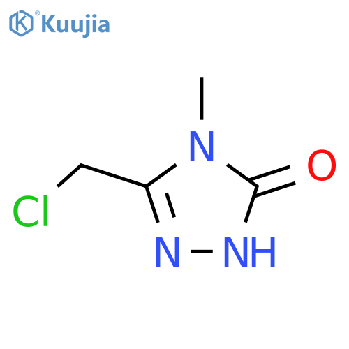 3-(chloromethyl)-4-methyl-4,5-dihydro-1H-1,2,4-triazol-5-one structure