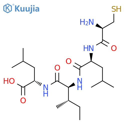 L-Leucine, N-[N-(N-L-cysteinyl-L-leucyl)-L-isoleucyl]- structure