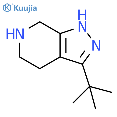 3-tert-butyl-4,5,6,7-tetrahydro-1H-pyrazolo[3,4-c]pyridine structure
