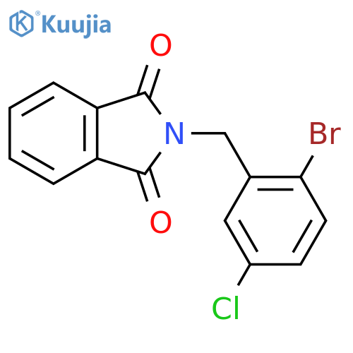 2-(2-Bromo-5-chlorobenzyl)isoindole-1,3-dione structure