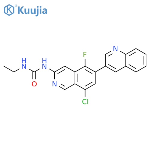 1-[8-chloro-6-(5-methylpyridin-3-yl)isoquinolin-3-yl]-3-ethylurea structure