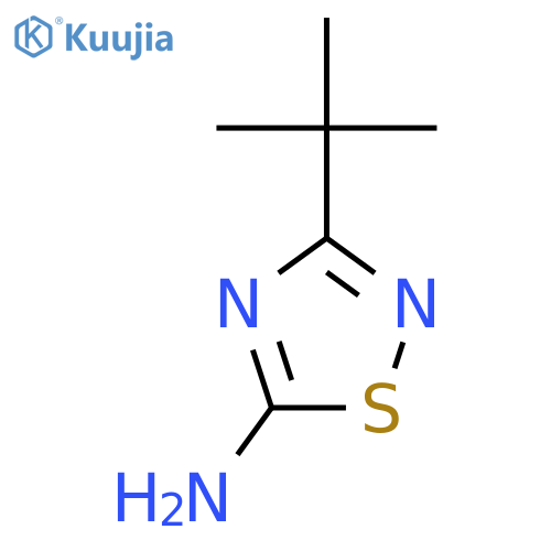 3-tert-butyl-1,2,4-thiadiazol-5-amine structure