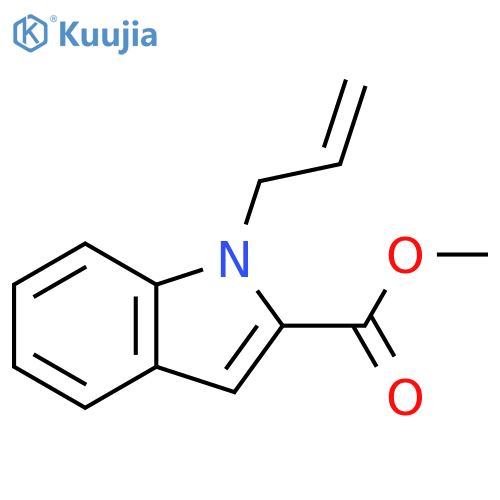 1H-Indole-2-carboxylic acid, 1-(2-propenyl)-, methyl ester structure