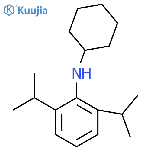 N-Cyclohexyl-2,6-bis(propan-2-yl)aniline structure