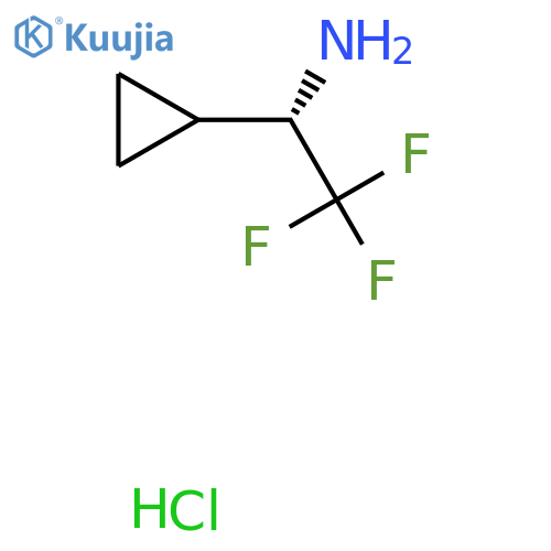 (1S)-1-Cyclopropyl-2,2,2-trifluoroethan-1-amine hydrochloride structure