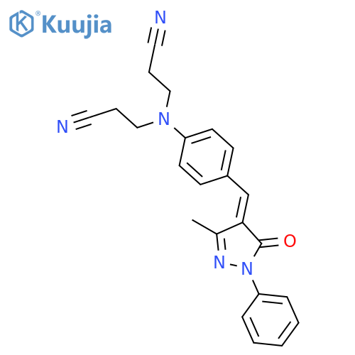 Propionitrile, 3,3'-[[a-(3-methyl-5-oxo-1-phenyl-2-pyrazolin-4-ylidene)-p-tolyl]imino]di-(6CI,7CI,8CI) structure