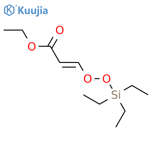 2-Propenoic acid, 3-[(triethylsilyl)dioxy]-, ethyl ester structure