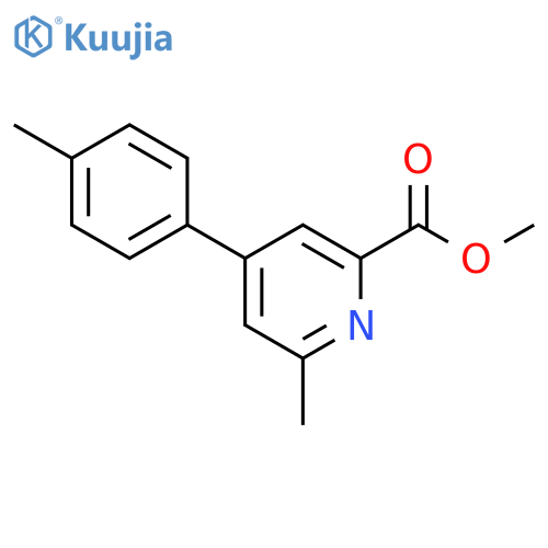 Methyl 6-methyl-4-(p-tolyl)picolinate structure
