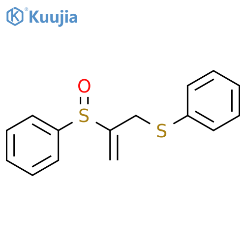 Benzene, [[2-(phenylsulfinyl)-2-propenyl]thio]- structure