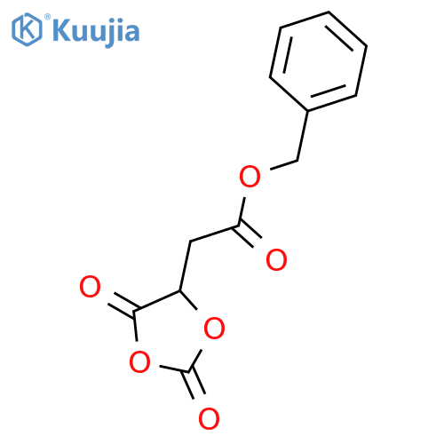 1,3-Dioxolane-4-acetic acid, 2,5-dioxo-, phenylmethyl ester, (4S)- structure
