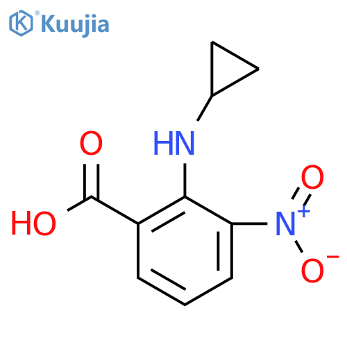2-(Cyclopropylamino)-3-nitrobenzoic acid structure