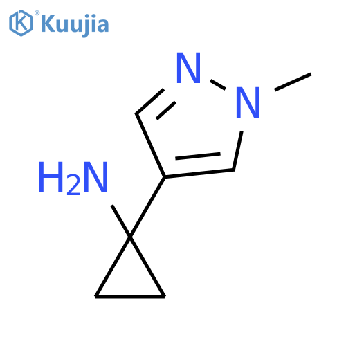 1-(1-methyl-1H-pyrazol-4-yl)cyclopropan-1-amine structure