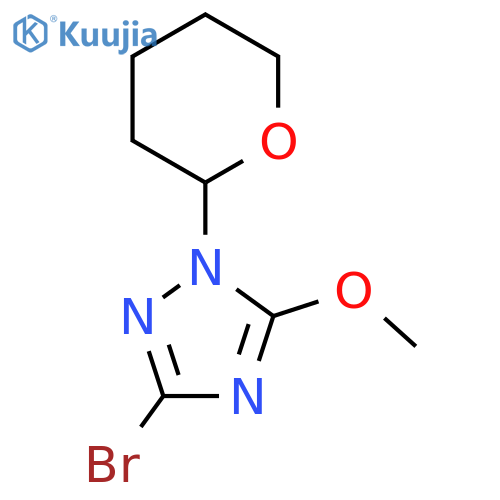 3-Bromo-5-methoxy-1-(tetrahydro-2H-pyran-2-yl)-1H-1,2,4-triazole structure