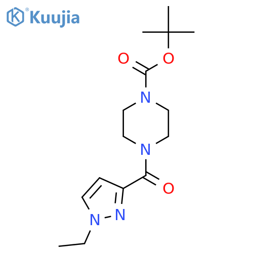 tert-Butyl 4-(1-ethyl-1H-pyrazol-3-yl)carbonylpiperazine-1-carboxylate structure