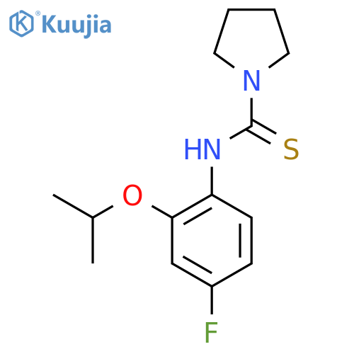 N-(4-Fluoro-2-isopropoxyphenyl)-pyrrolidine-1-carbothioamide structure