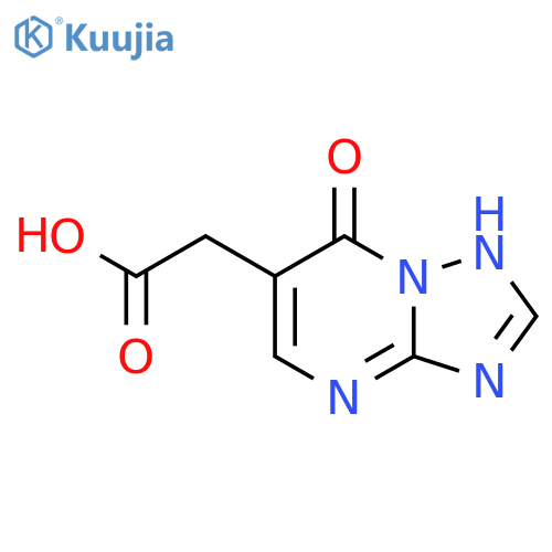 (7-Hydroxy1,2,4triazolo1,5-apyrimidin-6-yl)acetic acid structure