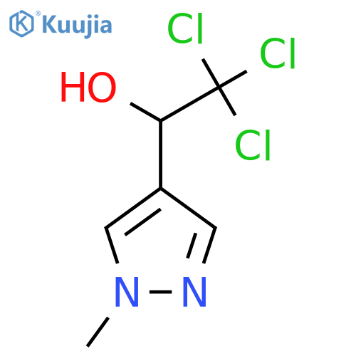 2,2,2-Trichloro-1-(1-methyl-1H-pyrazol-4-yl)ethanol structure