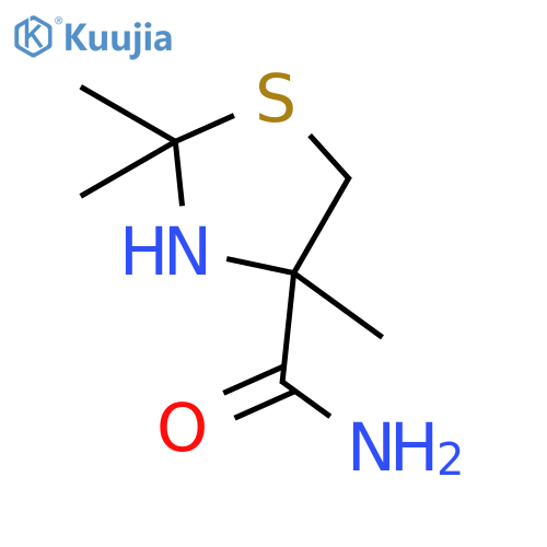 4-THIAZOLIDINECARBOXAMIDE, 2,2,4-TRIMETHYL- structure