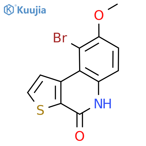 9-Bromo-8-methoxythieno2,3-cquinolin-4(5H)-one structure
