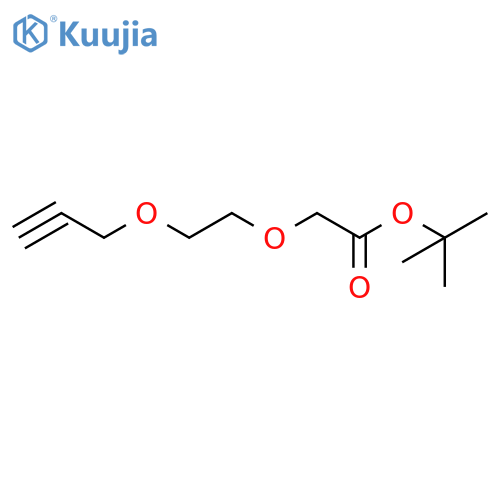 1,1-Dimethylethyl 2-[2-(2-propyn-1-yloxy)ethoxy]acetate structure