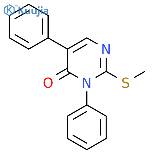 2-(Methylthio)-3,5-diphenylpyrimidin-4(3H)-one structure