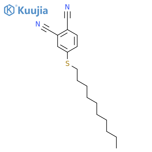 1,2-Benzenedicarbonitrile, 4-(decylthio)- structure