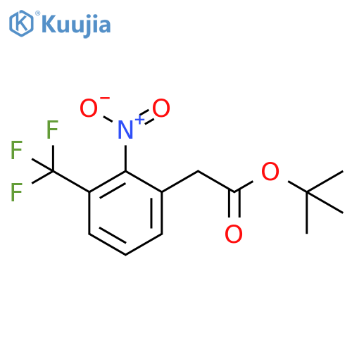 BENZENEACETIC ACID, 2-NITRO-3-(TRIFLUOROMETHYL)-, 1,1-DIMETHYLETHYL ESTER structure
