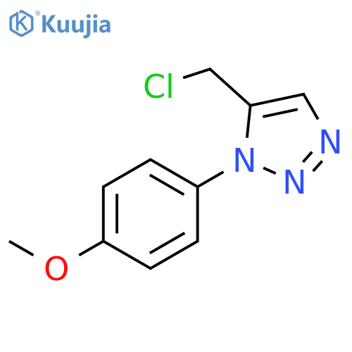 5-(chloromethyl)-1-(4-methoxyphenyl)-1H-1,2,3-triazole structure
