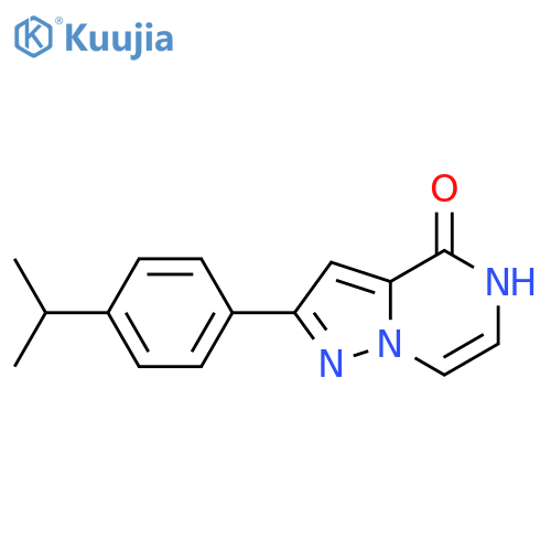2-(4-Isopropylphenyl)pyrazolo-1,5-apyrazin-4(5H)-one structure