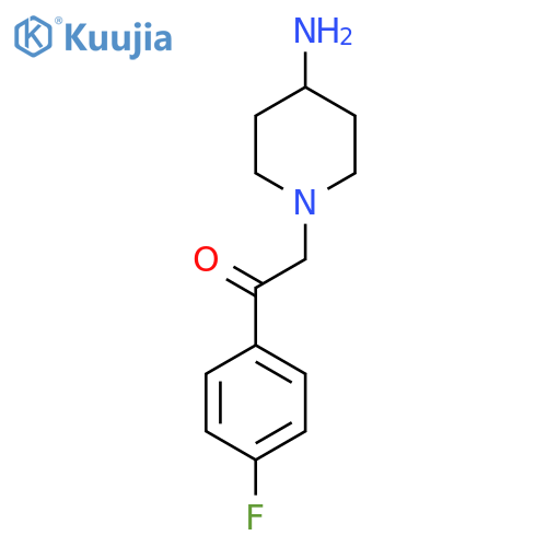 2-(4-Aminopiperidin-1-yl)-1-(4-fluorophenyl)ethan-1-one structure