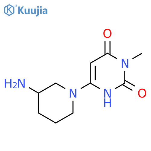 6-(3-Aminopiperidino)-3-methyl-2,4(1H,3H)-pyrimidinedione structure