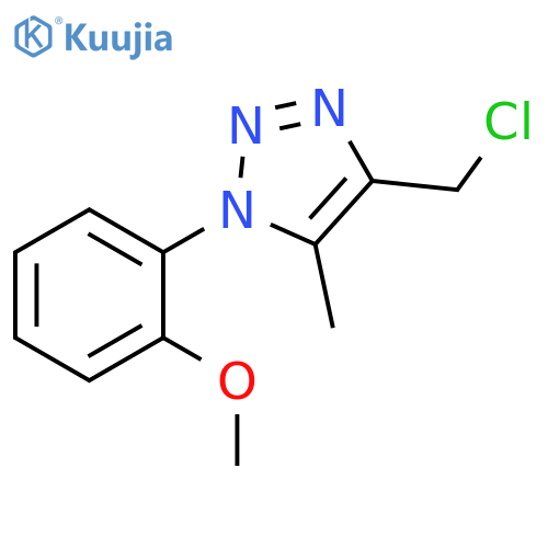 4-(chloromethyl)-1-(2-methoxyphenyl)-5-methyl-1H-1,2,3-triazole structure