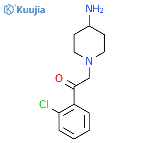 2-(4-Aminopiperidin-1-yl)-1-(2-chlorophenyl)ethan-1-one structure
