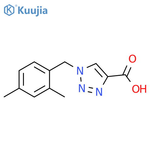 1-[(2,4-dimethylphenyl)methyl]-1h-1,2,3-triazole-4-carboxylic acid structure
