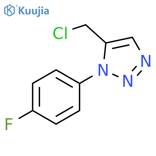 5-(chloromethyl)-1-(4-fluorophenyl)-1H-1,2,3-triazole structure