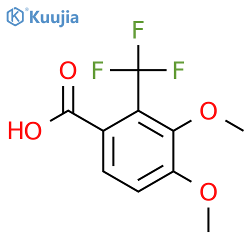 3,4-Dimethoxy-2-(trifluoromethyl)benzoic acid structure