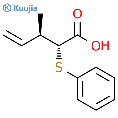 4-Pentenoic acid, 3-methyl-2-(phenylthio)-, (2R,3R)- structure