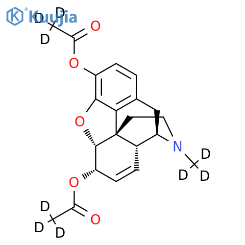 Heroin-d9 structure
