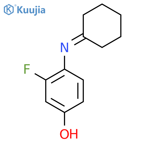 4-(Cyclohexylideneamino)-3-fluorophenol structure
