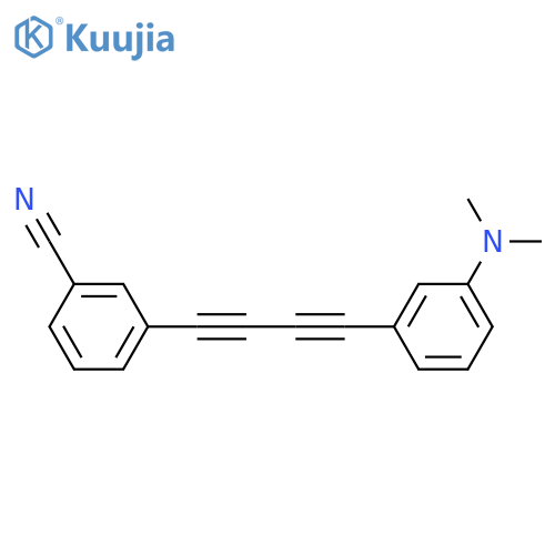 Benzonitrile, 3-[4-[3-(dimethylamino)phenyl]-1,3-butadiyn-1-yl]- structure