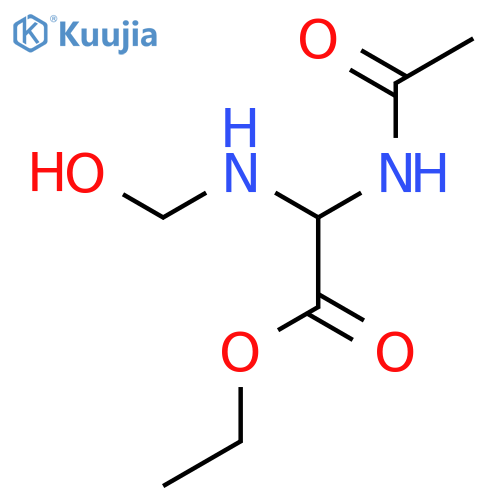 Acetic acid, (acetylamino)(hydroxymethylamino)-, ethyl ester (9CI) structure